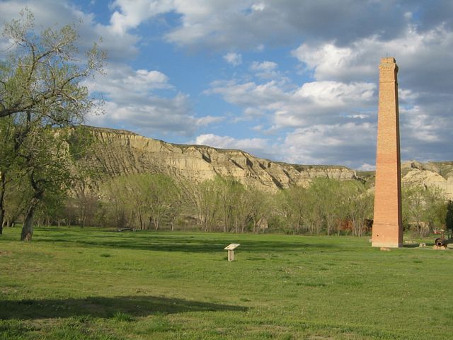 deMores Packing Plant chimney