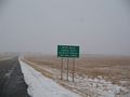 White Butte - elevation sign