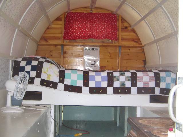 Inside view of 1st Green wagon